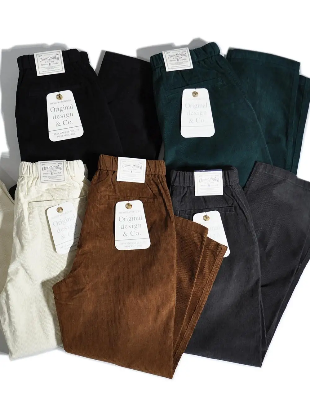 

American Retro Loose Straight Cut Corduroy Casual Pants Japanese Sle Chino Pants Tapered Wide Leg Dad Workwear Men