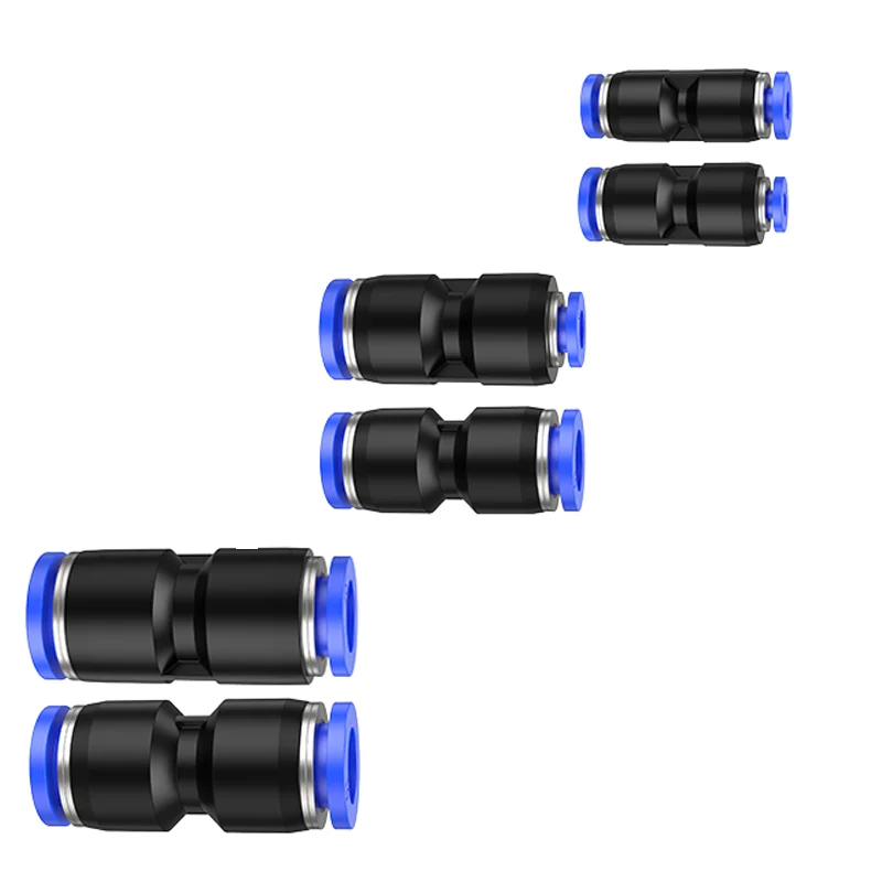

1pcs 4/6/8/10/12/14/16MM PU/PG Pneumatic Quick Fitting Cylinder Air Water Hose Straight Type Connector Valve Connect Tube