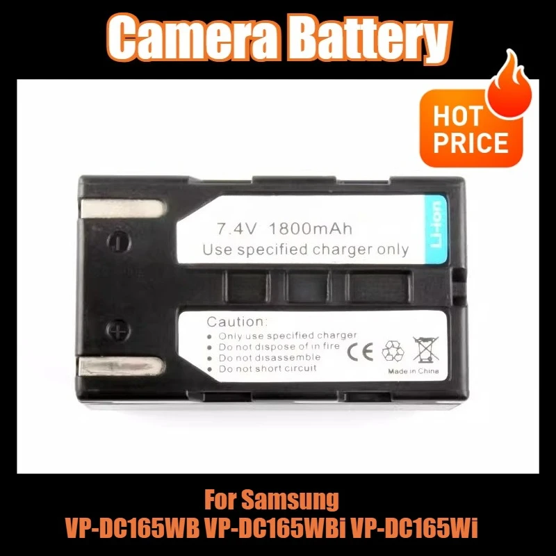 7.4V 1800mAh SB-LSM160 แบตเตอรี่กล้องสำหรับซัมซุง VP-DC165WB VP-DC165WBi VP-DC165Wi