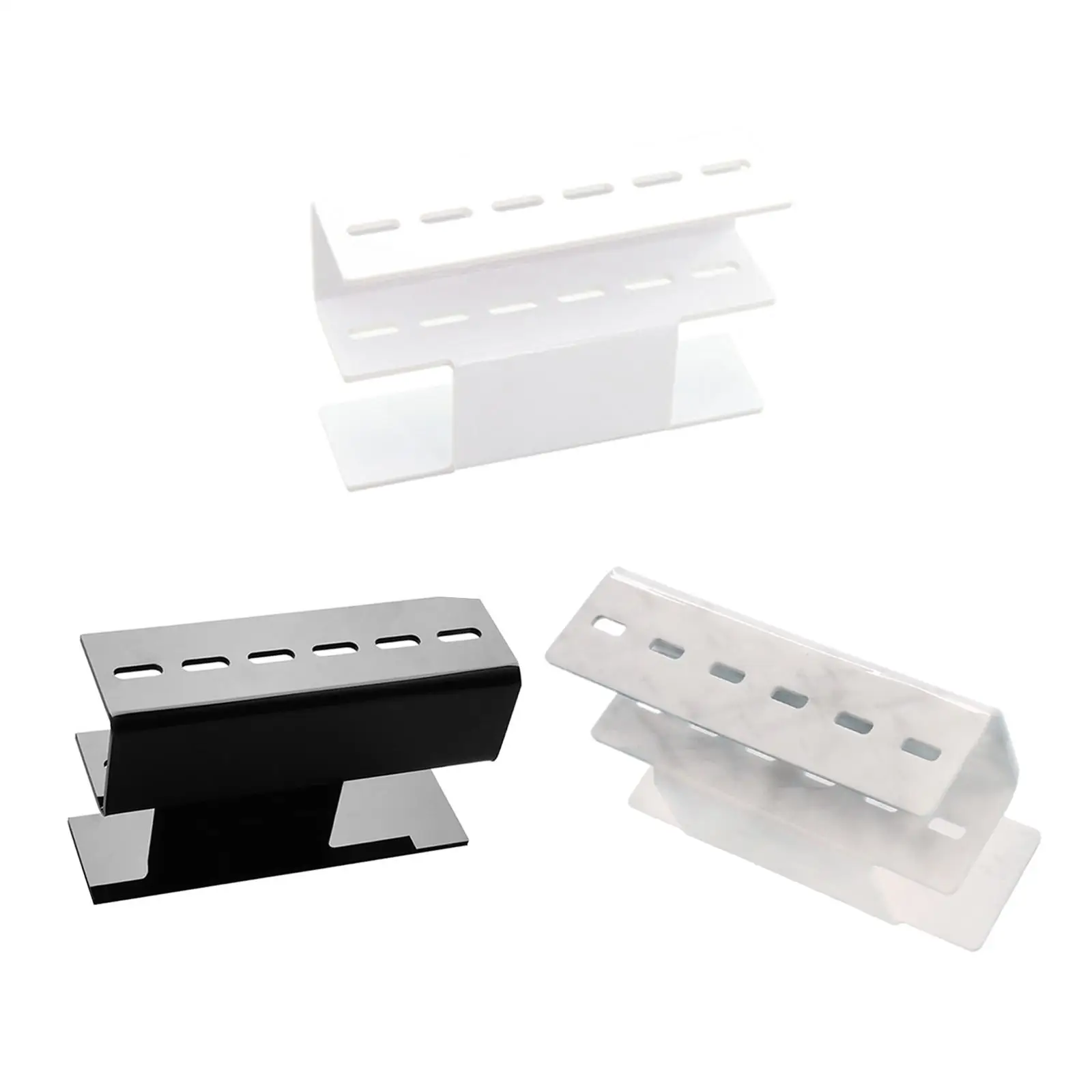 6穴ピンセットスタンドホルダー収納ラックアクリルディスプレイスタンドサロンツール