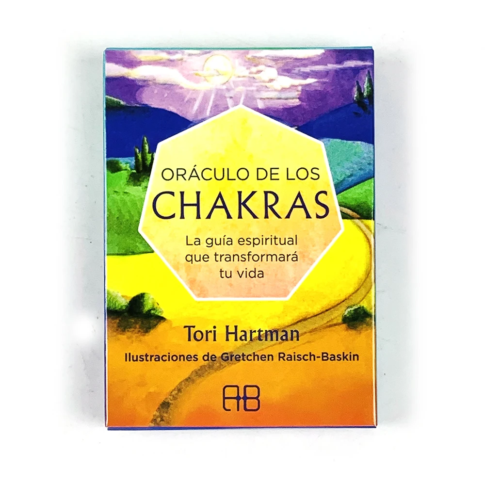 Oráculo dos Chakras Espanhóis: Baralho de Cartas Oráculo dos Chakras (49 Cartas) para Adivinhação do Destino, Jogo de Tabuleiro de Tarot, Meditação e Jogos de Festa