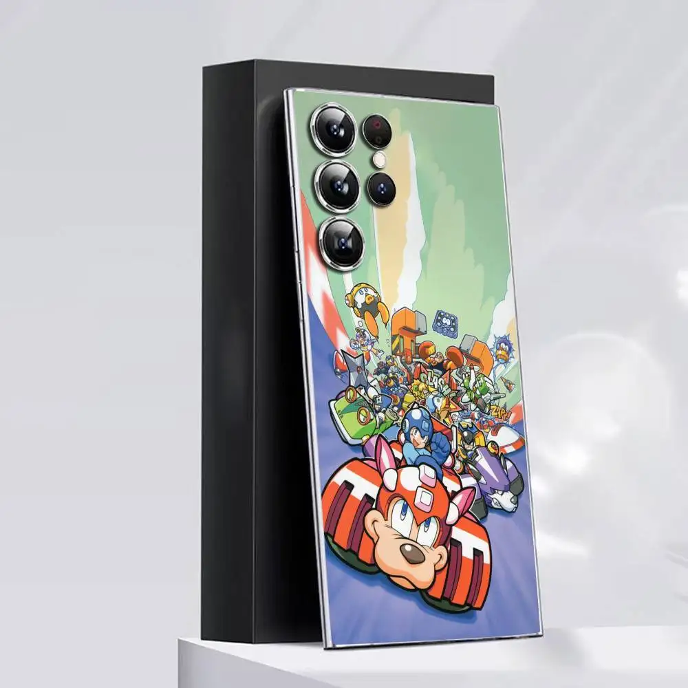 حافظة هاتف M-Mega man X R-Rockman Zero لهاتف سامسونج S30,25,24,23,21,22,20,10,5G,FE,lite,PIus,غطاء شفاف للغاية