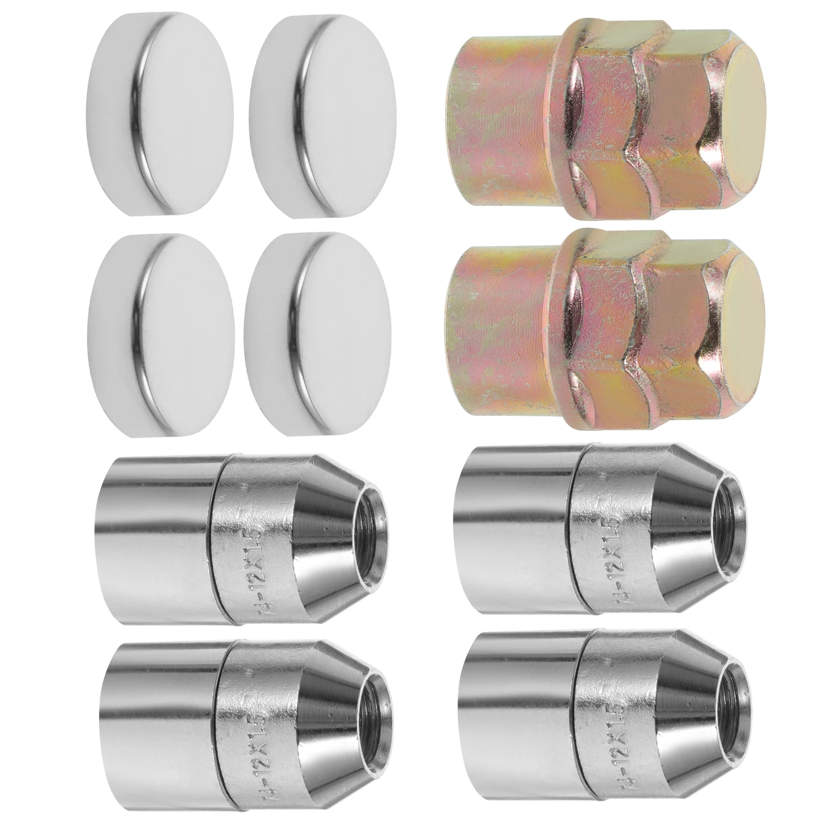 

4pcs Set Tire Lug Nuts Replacement Anti-Theft Steel Lug Car Wheel Nuts Automotive Accessories Truck Camper Wheel Nut Security