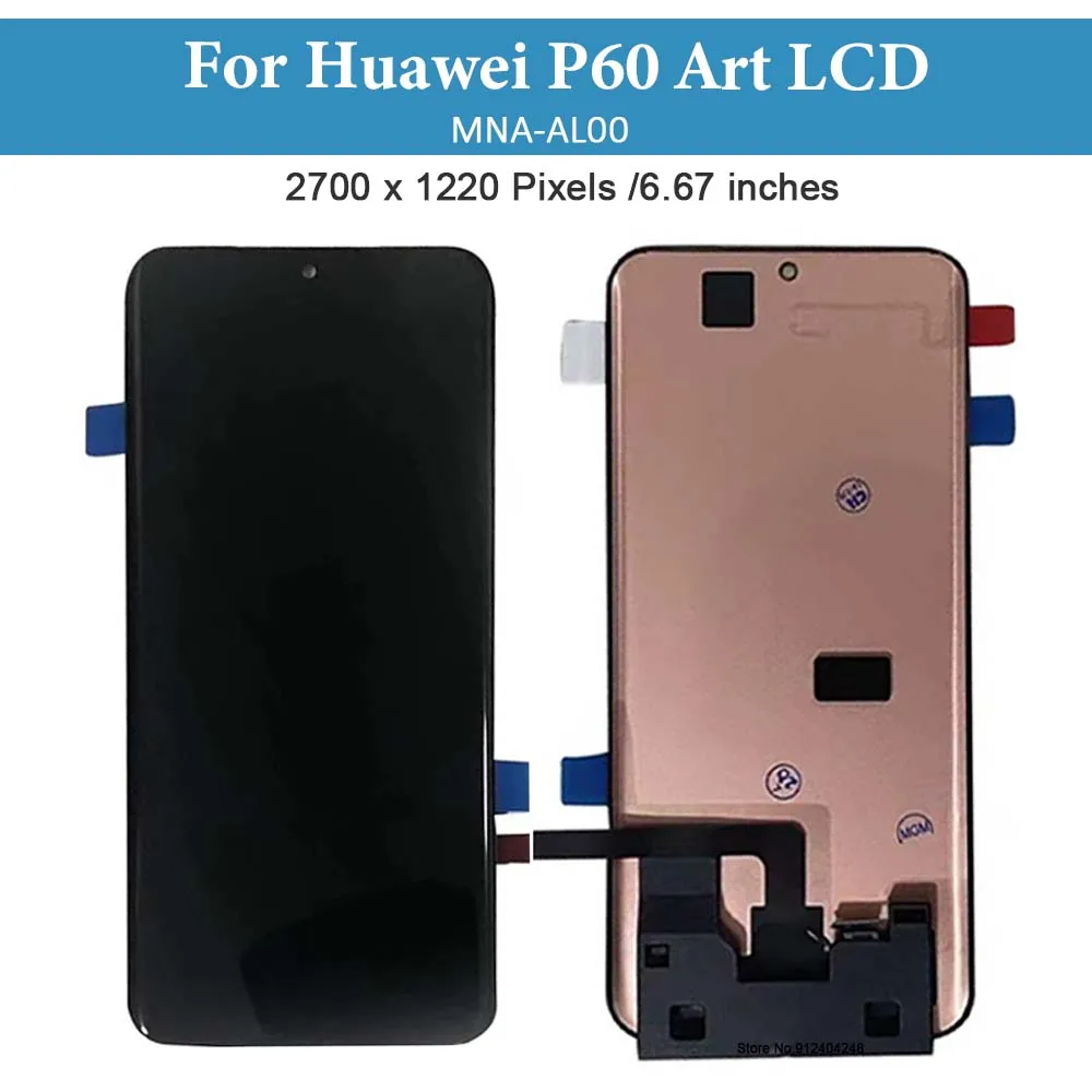 Imagem -02 - Oled Display Lcd para Huawei P60 Art 6.67 Touch Screen Digitizer Assembly Mna-al00 Peças de Reparo Lcd Substituir