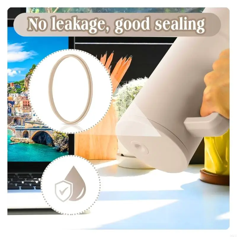 96GF 12 Pack Replacement Silicone Rings Easy Installation Gasket Water Bottle Seal for Water Bottle Lid Suitable for Sealing