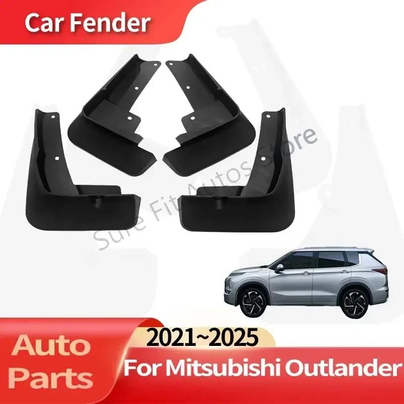 

Auto Accessories For Mitsubishi Outlander 2021~2025 Lining Car Fender Anti-sand Splash Mud Guard Skin Punch-free Installation