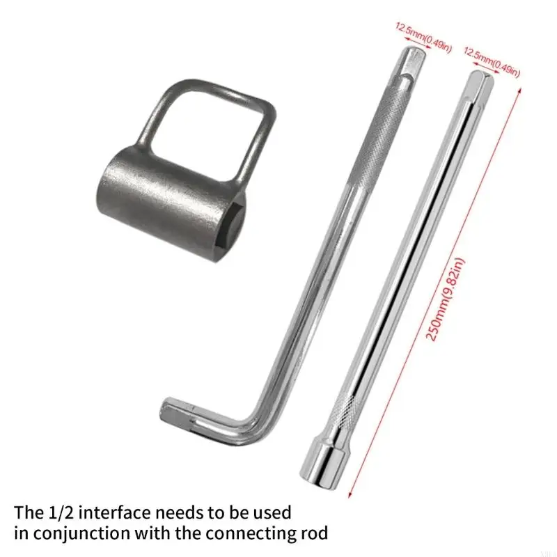 

X9FA Ergonomic Faucet Removal Wrench Compact For Tight Bathroom Space High Strength Carbon Steel Manual Plumbing Tool