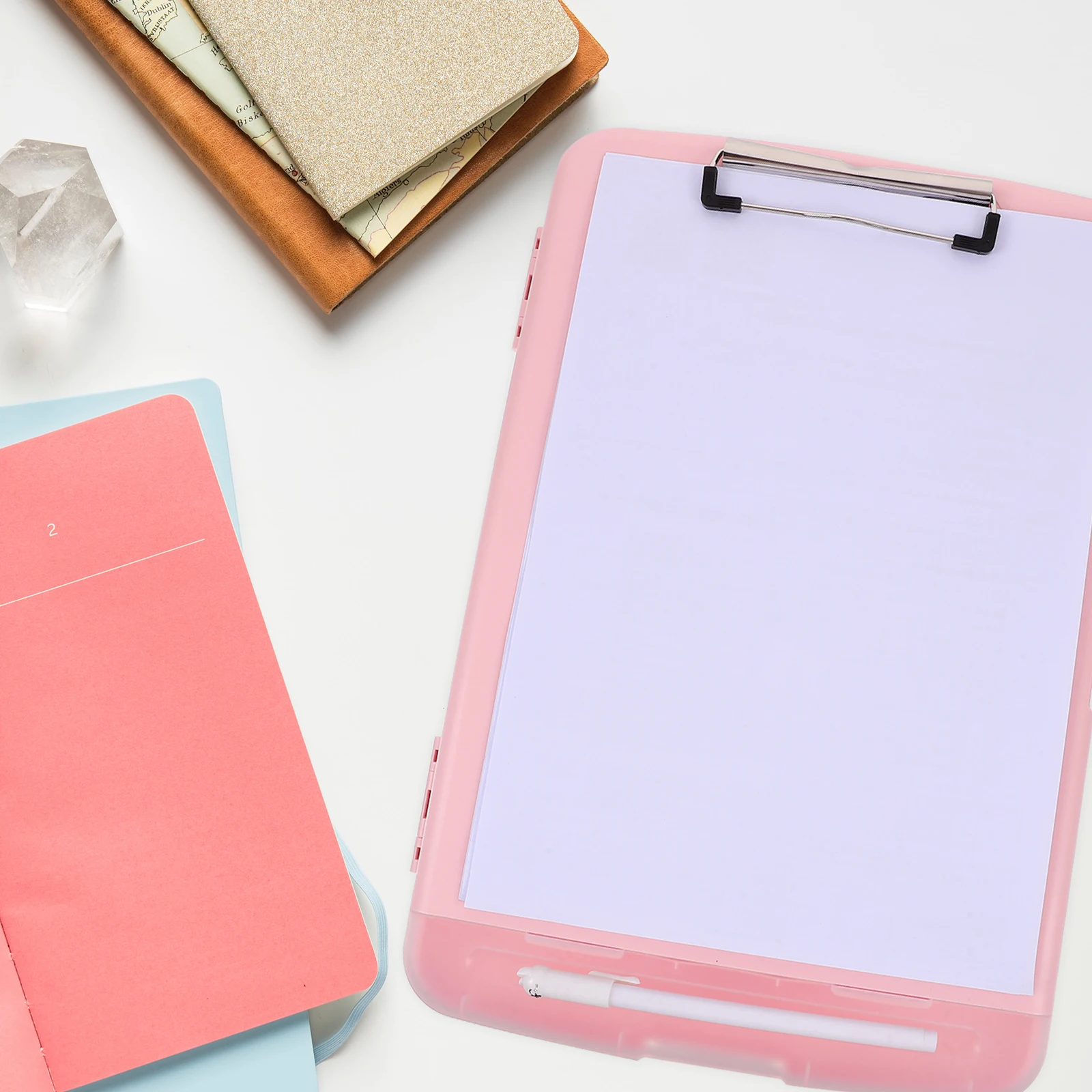 

Multifunctional Foldable PP File Storage Box Document Organizer Desktop Stationery Container with Tabs Paper Box for Home Office