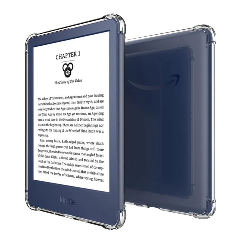 Funda transparente de TPU para Kindle 11, 2022, 10. ª generación, 2018, Paperwhite 5, 4, 3, 2, 1, papel blanco, 11. ° Oasis, 1/ 2