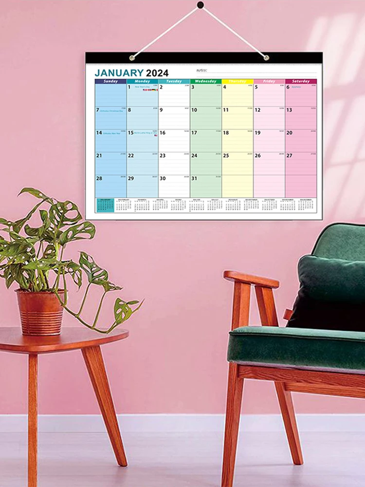 2024-2025 Desk Calendar Desktop Planning Calendar Jan 2024 - Jun 2025 To-do List & Notes Ruled Block for Planning Or Organizing