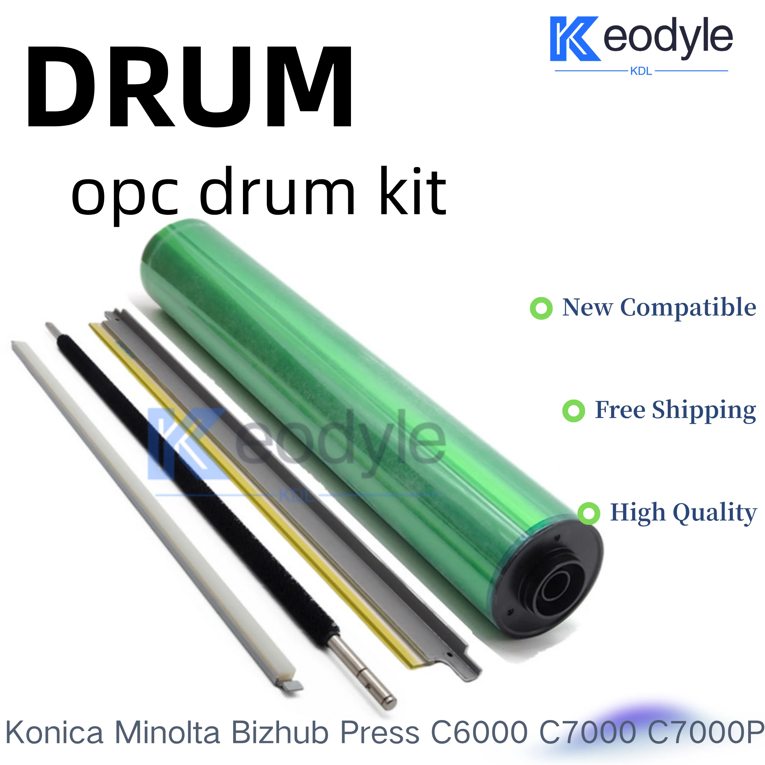 OPC Drum Unit For Konica Minolta Bizhub Press C6000 C7000 C7000P KATUN Cylinder Lubricant Wax Bar Claening Blade Brush Roller