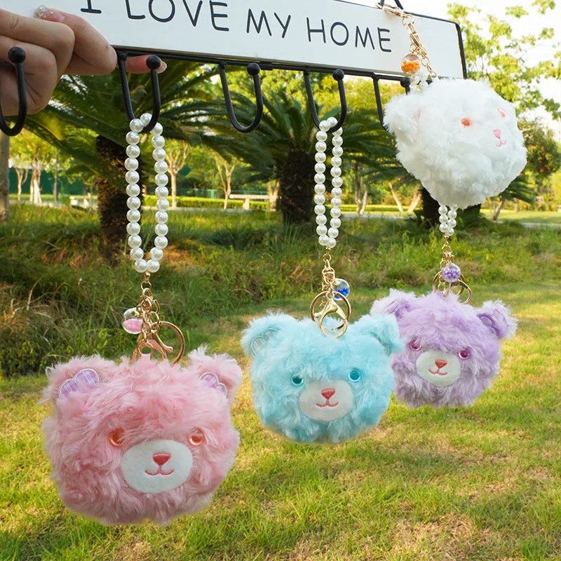 new Cute Delicate coin purse bubble bear pendant  pretty decorate soft  fashione keychain darling doll couple sweet gift