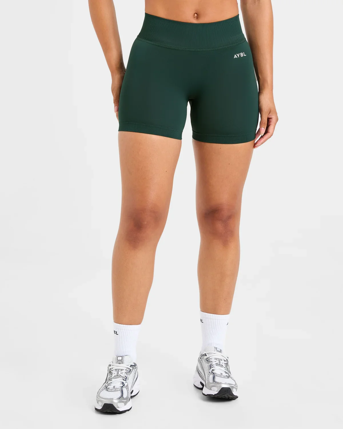 Marken-Nahtlose Yoga-Shorts — Po-formende Fitness-Shorts, Dehnbare Kompressions-Shorts für Damen, Feuchtigkeitsableitend – Detail 12