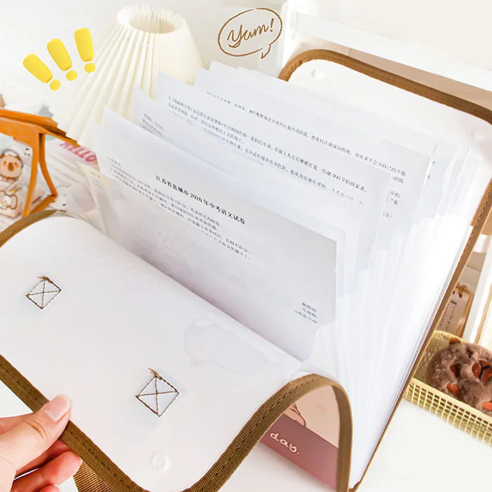 حقيبة ملفات توسعة كابيبارا ، مجلد ملفات بسعة كبيرة ، مصنفة مقاومة للماء ، تخزين ورقي للاختبار ، أزياء مدرسية ومكتبية