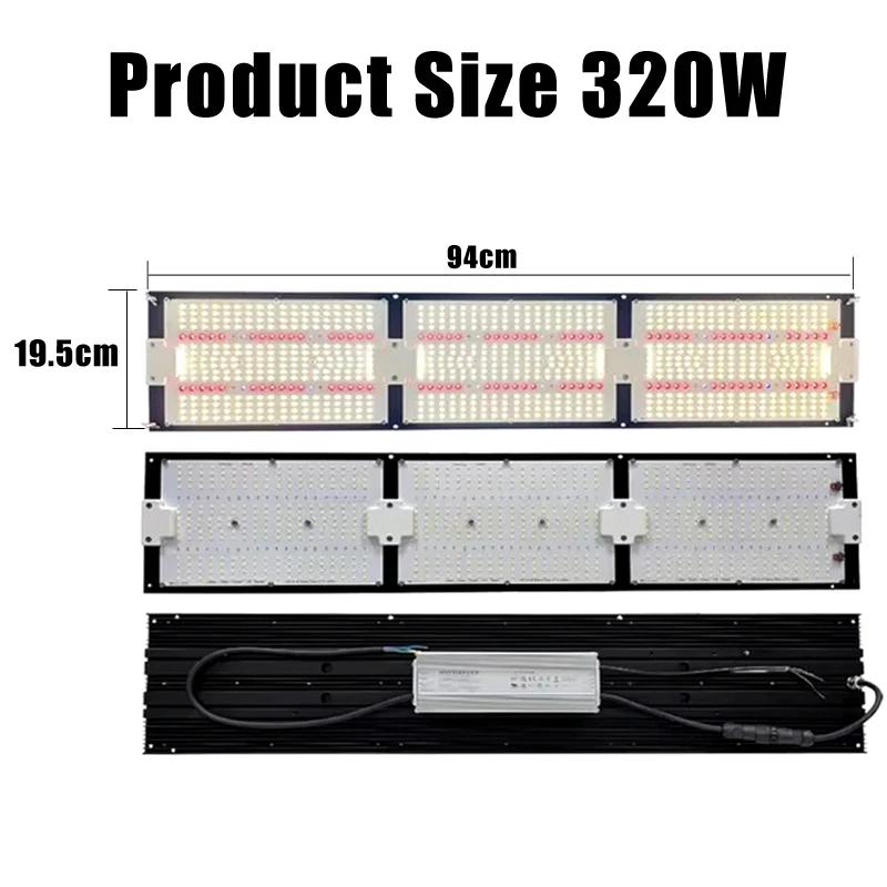 320 واط Led تنمو ضوء مجموعة الكم التكنولوجيا مجلس Lm301h-Evo لتقوم بها بنفسك مزيج الطيف الكامل 660nm Uv Ir لنمو خيمة داخلية IP65 مقاوم للماء