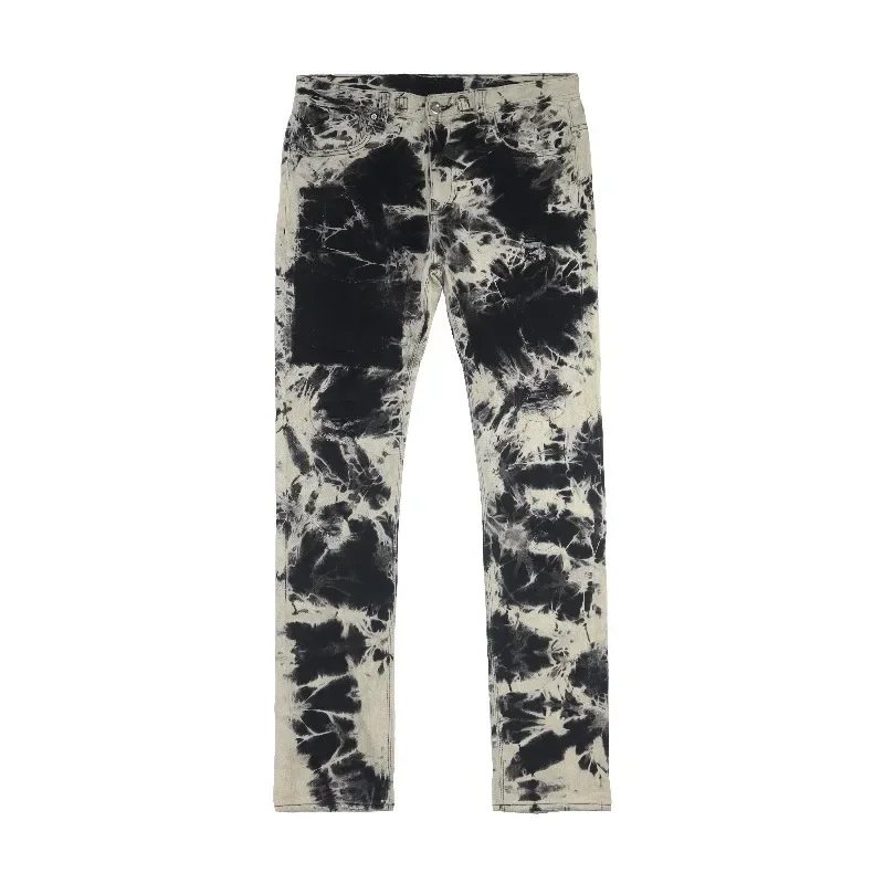 High quality tie-dye washing effect casual men's street jeans