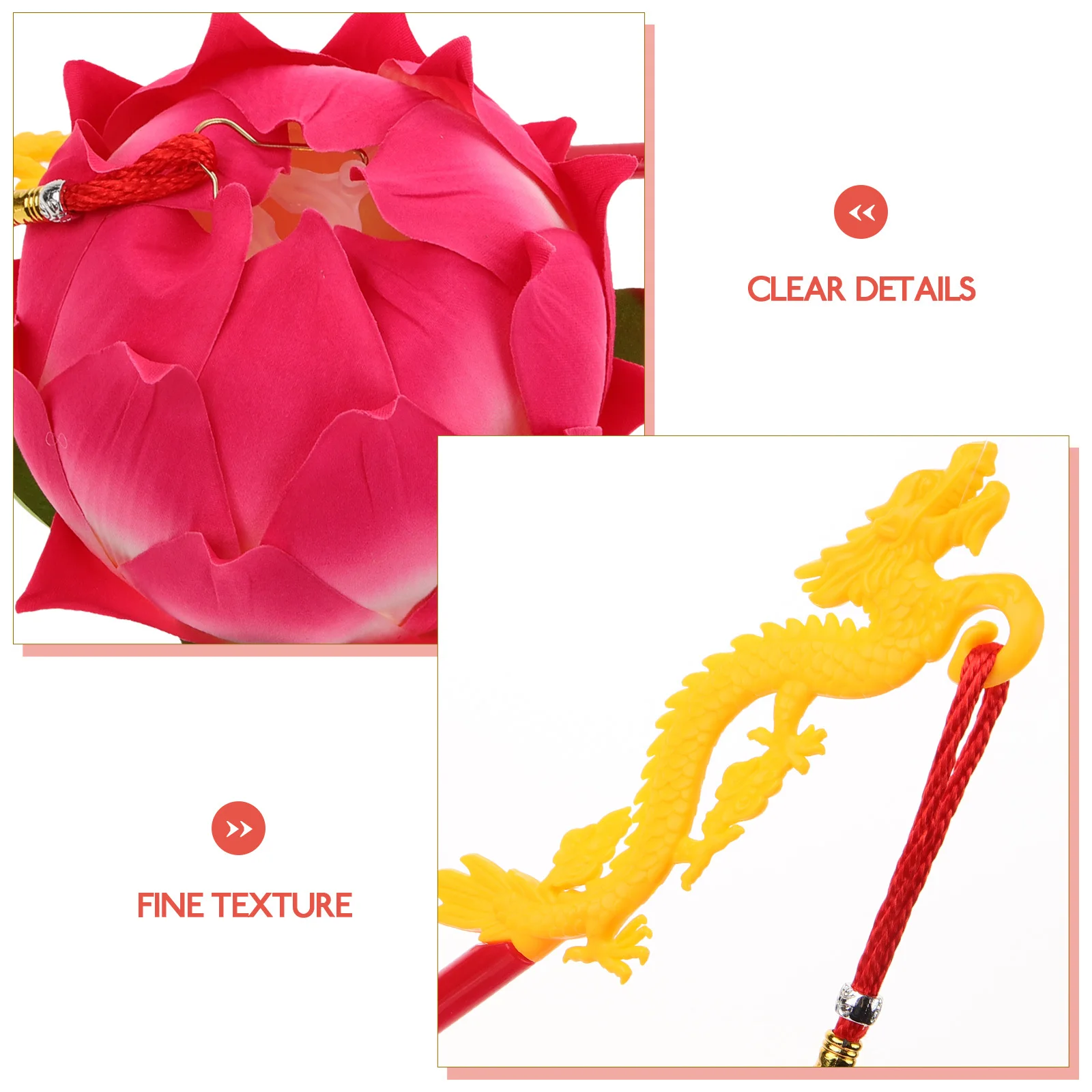 1 Juego de linterna de loto de estilo chino, luz de hadas ligera alimentada para decoración de festivales, fotografía, accesorios de mediados de otoño