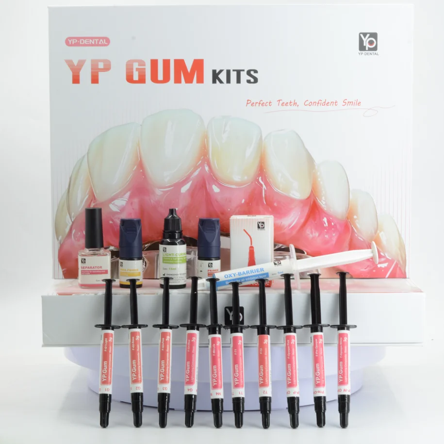 Gingival Porcelain Composite Resin for Crown and Bridge Dental Light-Cure Hard Composite for Gum