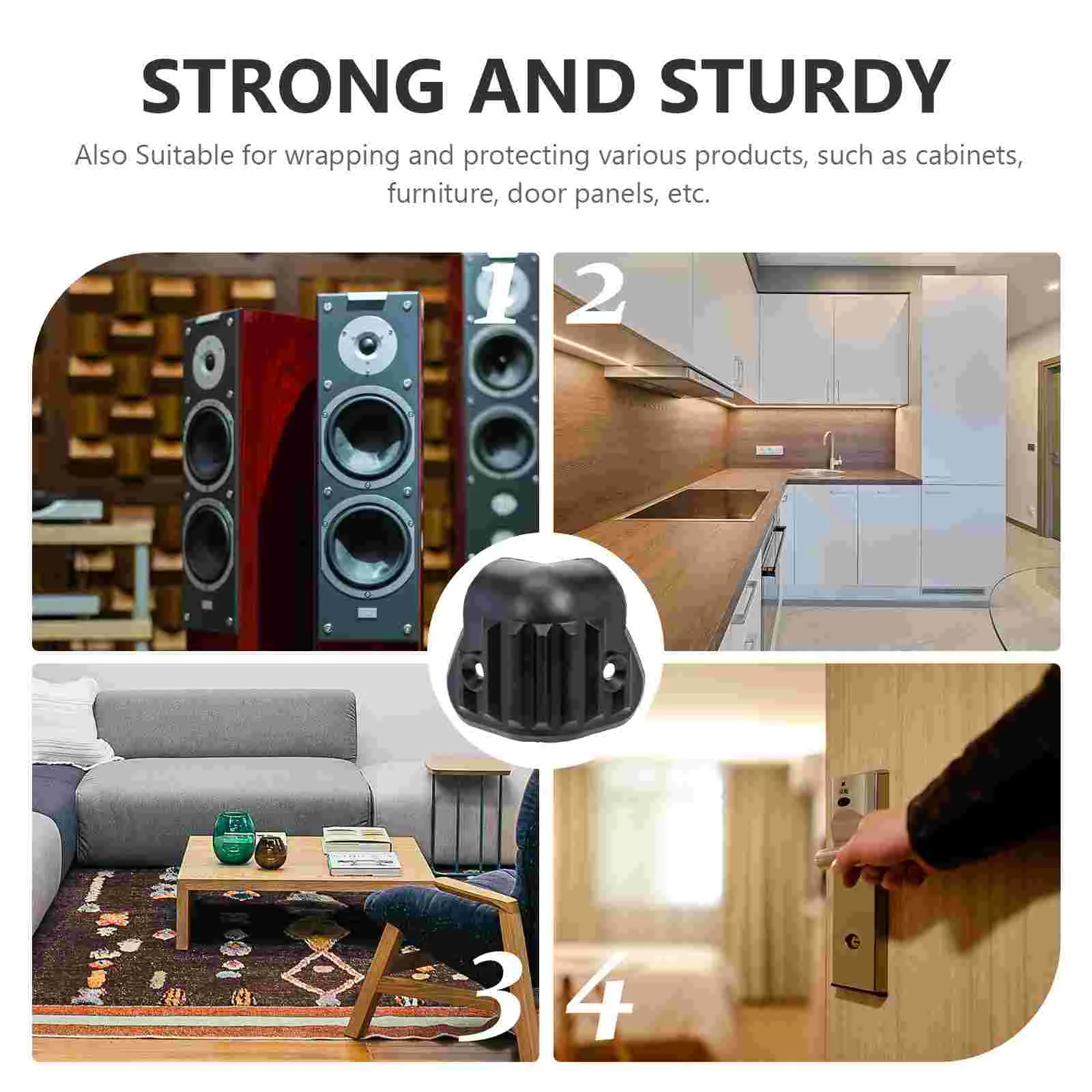 16 Pcs Speaker Wrap Angle Corner Guard Cabinet Protectors Sound Bar Household Guitar Furniture Plastic Speakers