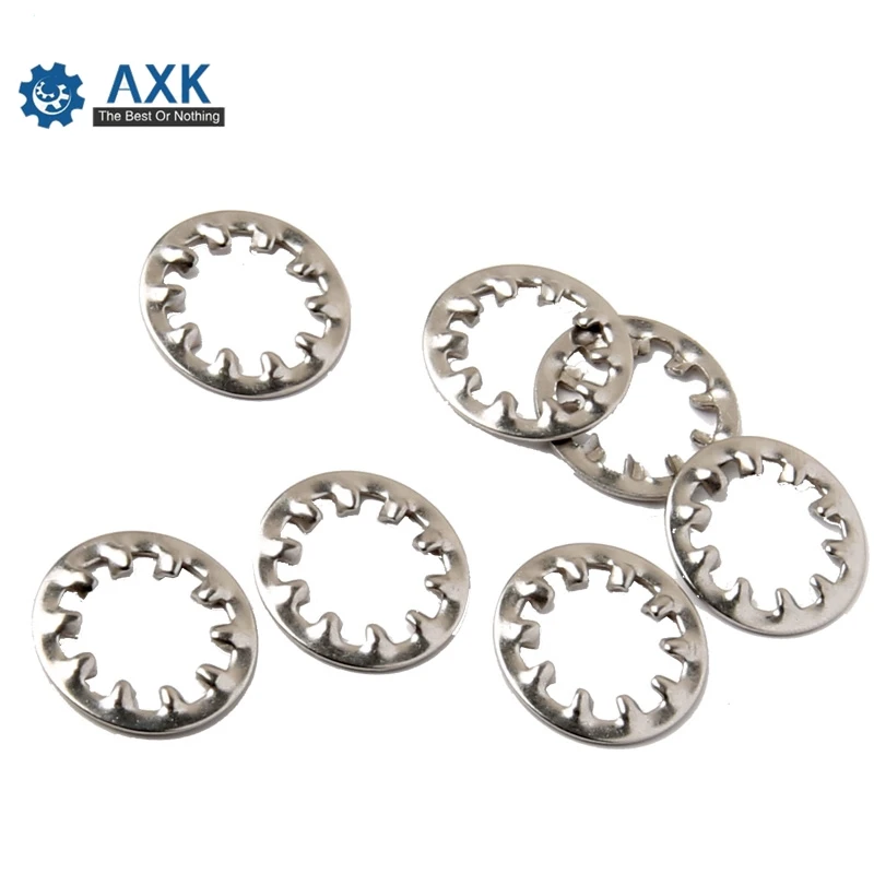 M3 M4 M5 M6 M8 M10 M12 SUS304 DIN6797J 304 Stainless Steel A2 Internal Toothed Shakeproof Washers Lock Washer GB861.1 3 4 5 6 MM