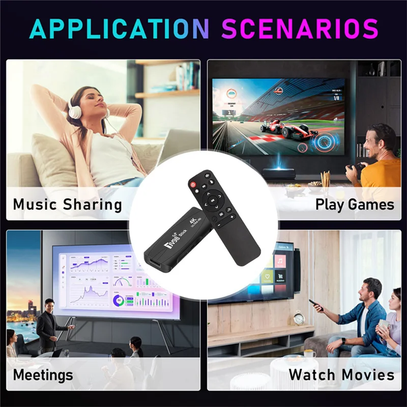 

TV98 TV STICK 1G+8G Android12.1 2.4G 5G WiFi Android Smart TV BOX 4K 60Fps Set Top Box