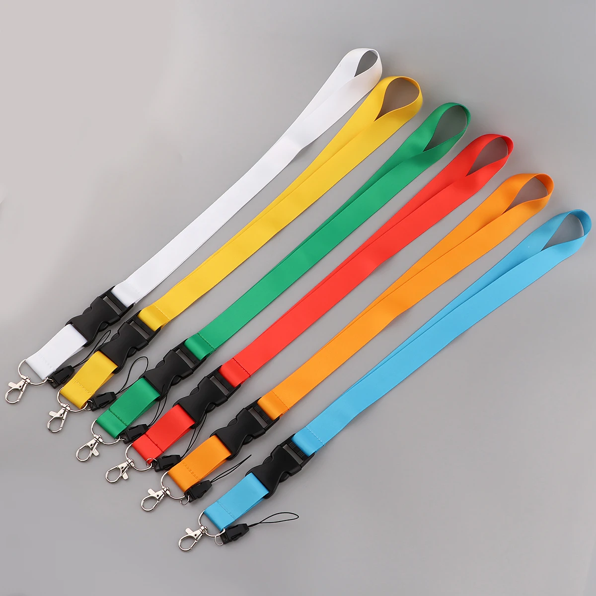 Reine Farbe Lanyard Karte Halter Neck Strap für Key ID Karte Handy Straps Abzeichen Halter DIY Hängenden Seil Telefon Charme strap