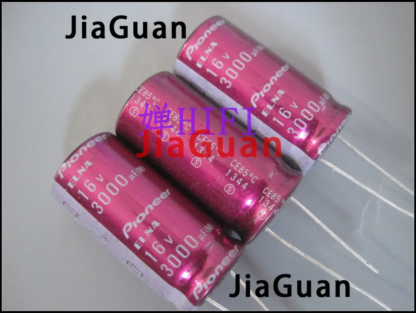 10pcs NEW ELNA Pioneer 16V3000UF 16X32MM audio electrolytic capacitor PIONEER 3000uF/16V Purple Robe 3000UF 16V