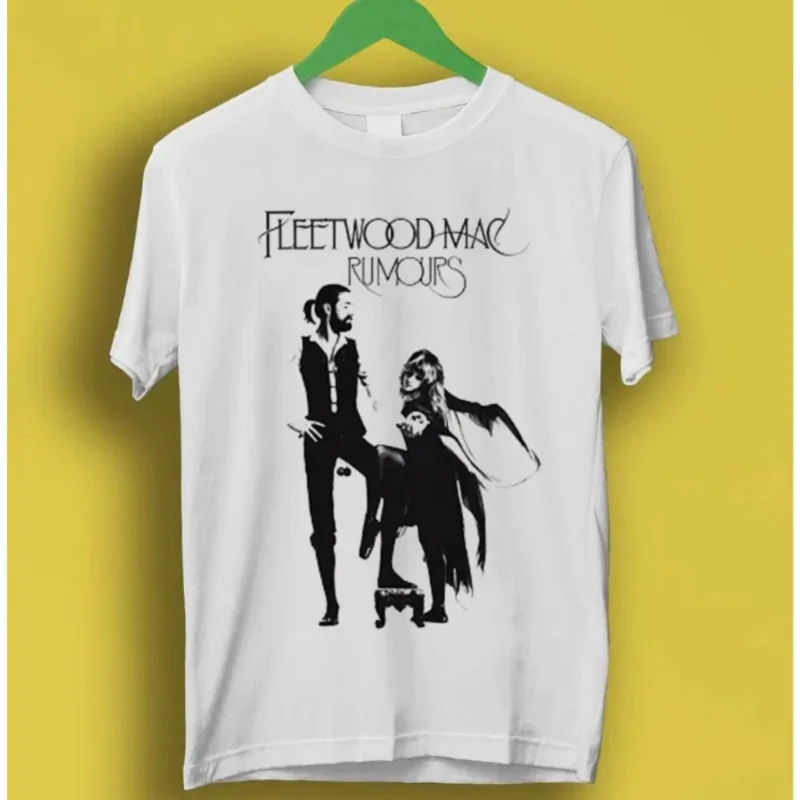 

Summer Fleetwood Mac World Tour Charcoal Short Sleeve T Shirt Unisex Men Women T-Shirt Black Casual Crew Neck Cotton Unseix Tee