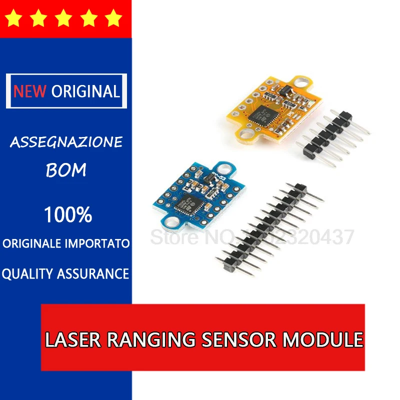 Módulo sensor de rango láser VL53L1X puerto serie ToF/I2C/salida de valor de conmutación GY-56L1/53