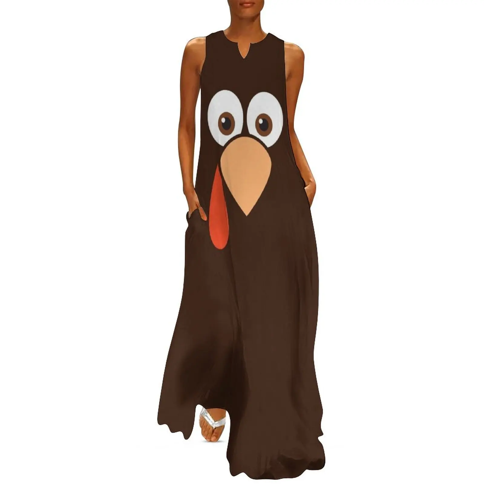 

Cartoon Turkey Face Long Dress dress women elegant luxury wedding guest dress 2025 clothes Womens dresses