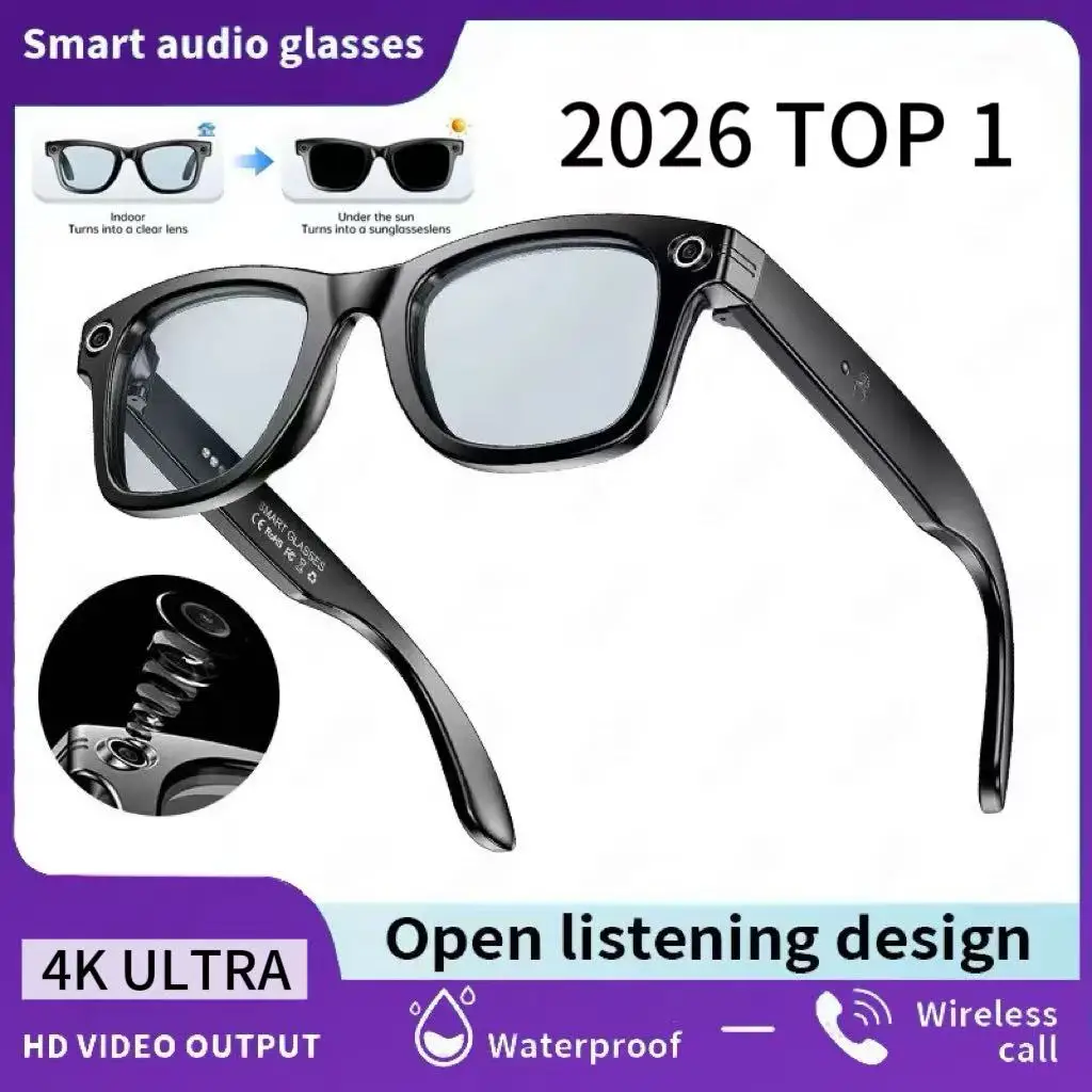 for meta 2026 TOP 1 AI voor Meta Smart Glasses met 8MP camera, video-opname, vertaling in 100+ talen, zonnebril, Bluetooth-oproepen en muziekweergave