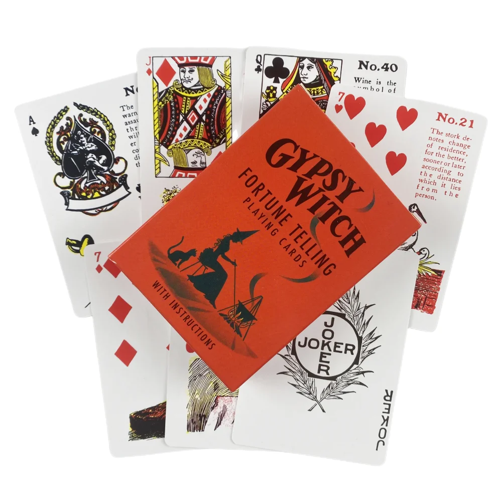 Gypsy Witch Fortune Telling Playing Cards Oracle A 46 Tarot English Visions Divination Edition Deck Borad Games