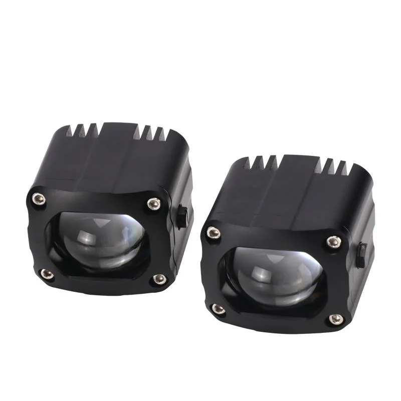 Brand new 12V LED lens headlight 6000K fog lamp, suitable for motorcycle SUV cars, trucks, condition: brand new