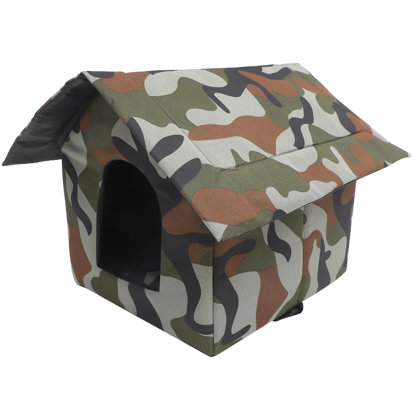 

Cat House Outdoor Shelter Feral Cats Cloth Heated Dogs Houses Decorative Kitten