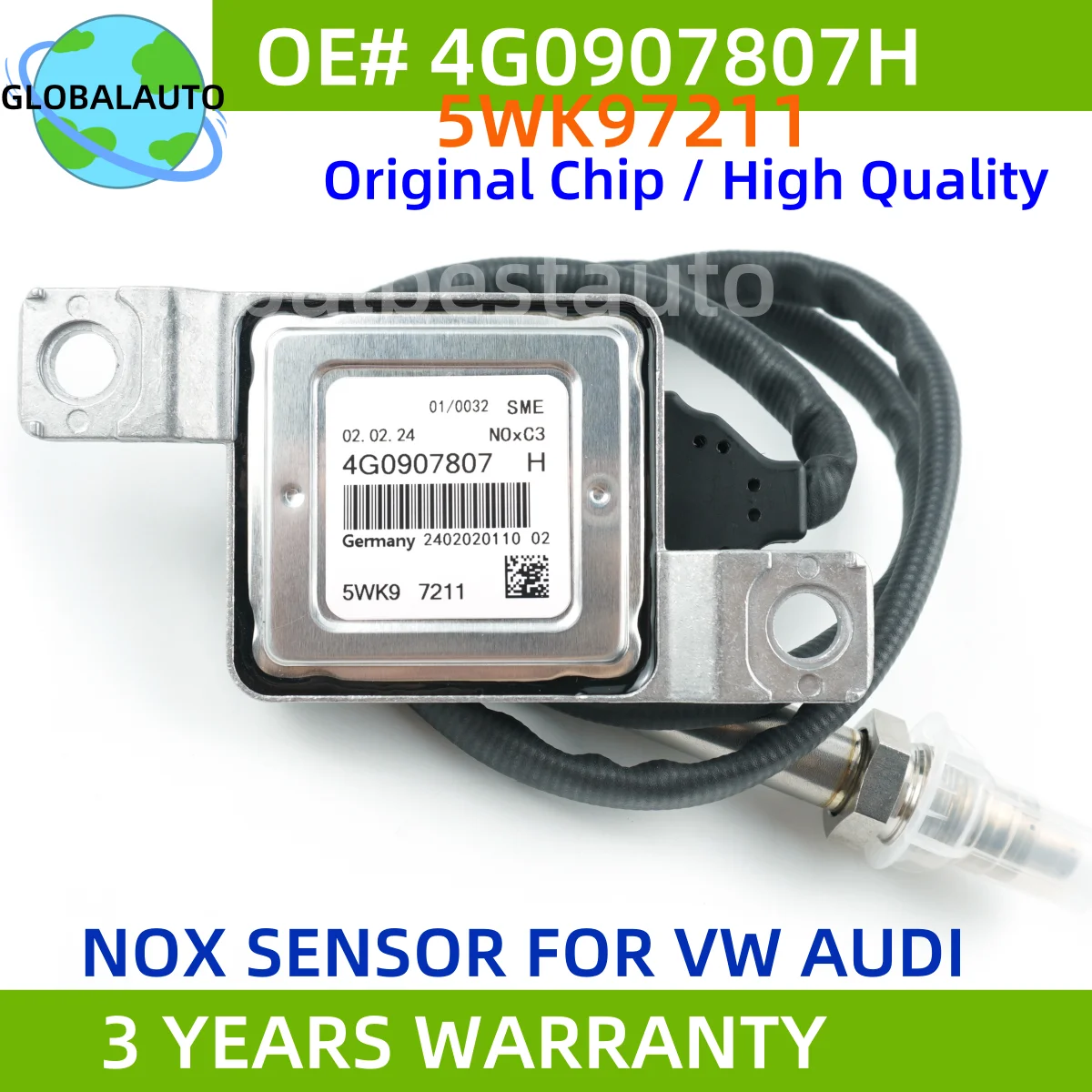 

НОВЫЙ датчик оксида азота (NOx) 5WK97211 4G0907807H для Audi A6 S6 A7 S7 4G 3.0TDI Quattro Diesel, высокое качество