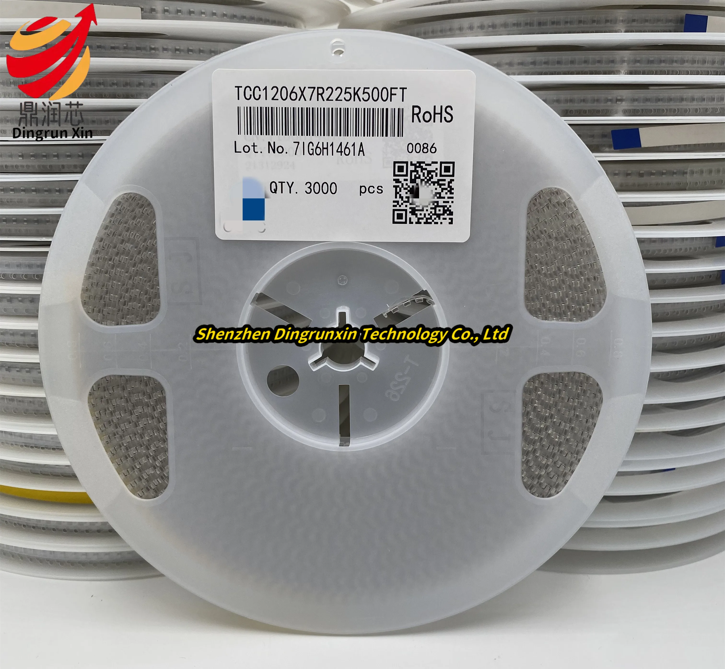 

1206 225K 2.2UF 50V X7R K 10% SMD Ceramic Capacitor 3K/Whole Disk
