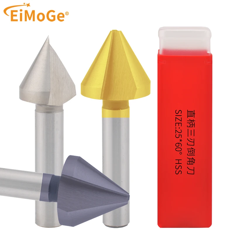 

EiMoGe 60A straight handle 1F/3F stainless steel chamfering drill bit round hole trimming machine Applicable stainless steel