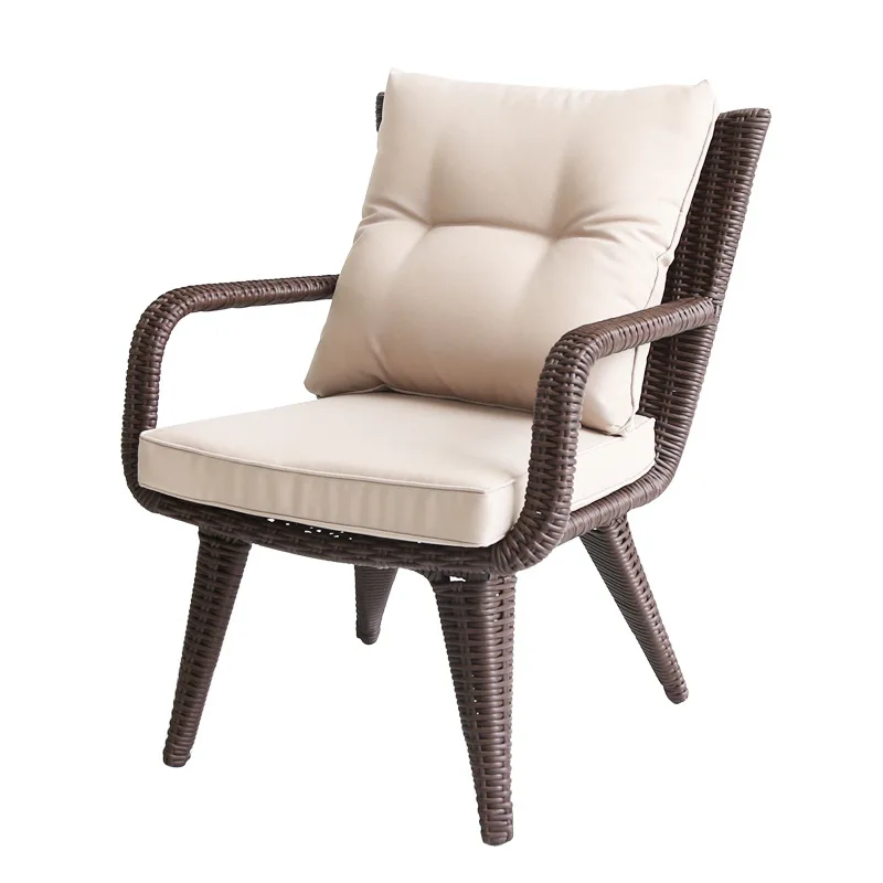 

Outdoor tables and chairs, balcony, courtyard leisure rattan chair three-piece set, small coffee table combination