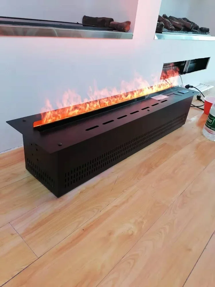 3D water steam fireplace with colors changing 123*33*25cm with APP control