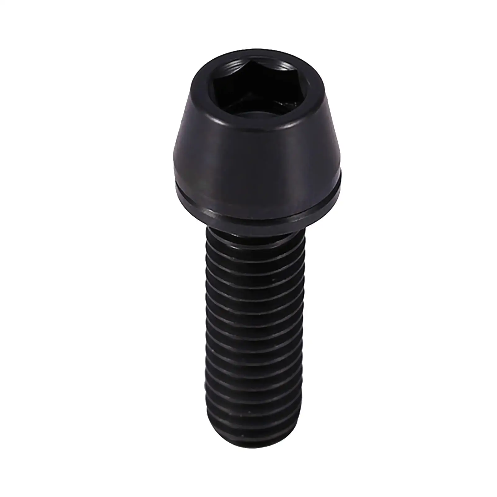 

Titanium Alloy Titanium Tapered Head Screw With Washer For mountain Bike(black)