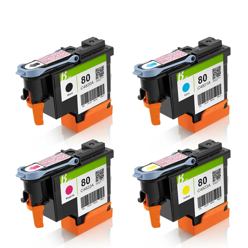 

High Quality C4820A C4821A C4822A C4823A For HP80 Printhead For HP Designjet 1050 1050c 1055 105cm Plus Printer (BK C M Y)