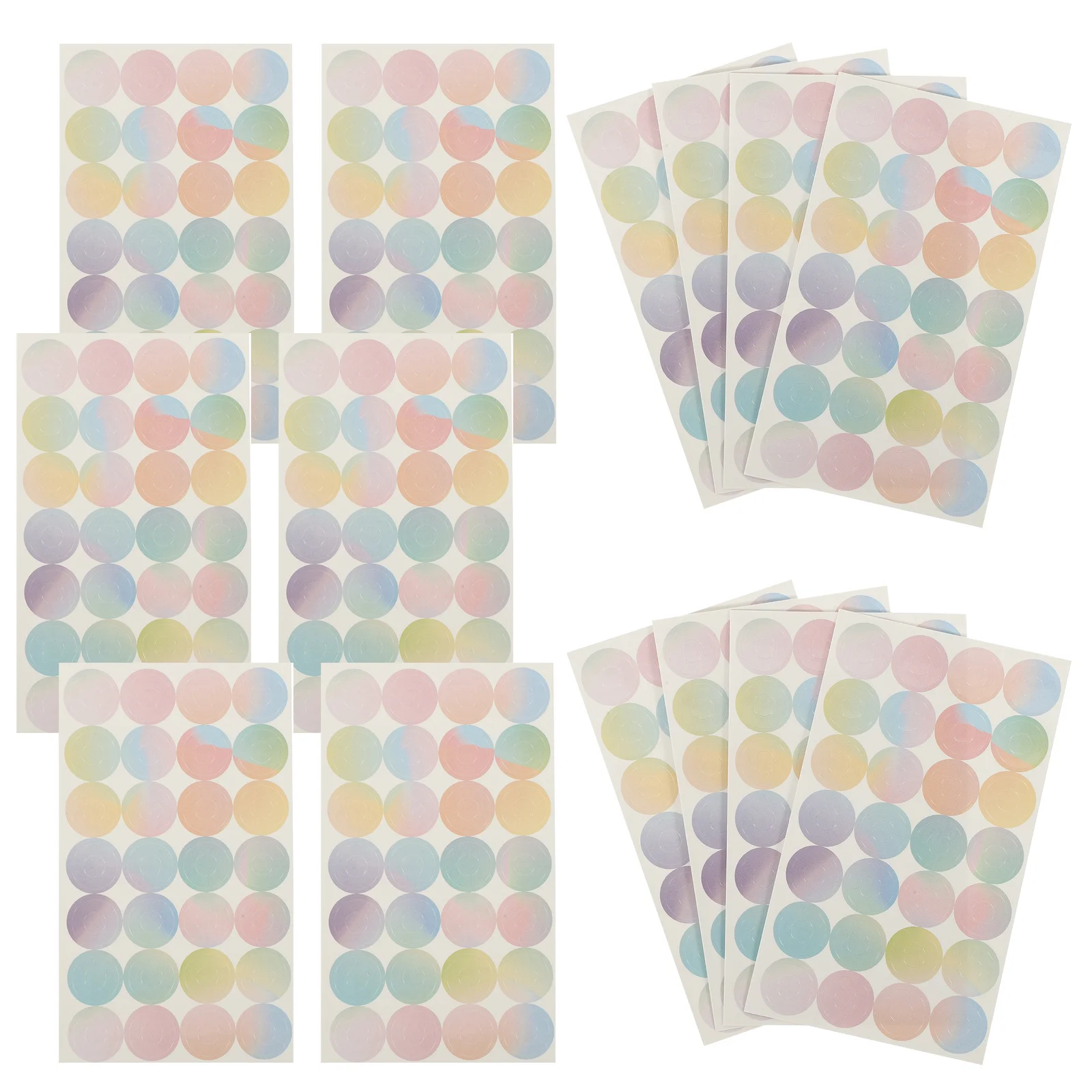 16 Sheets Adhesive Hole Reinforcement Stickers for Loose Leaf Paper Strong Adhesive Paper Hole Reinforcements Library School