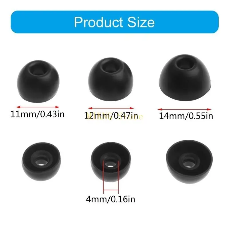 6pcs / pack silicone أذن أذن لبراعم الاستوديو / Fit Eartips Earphone Earclugs أفضل بيع