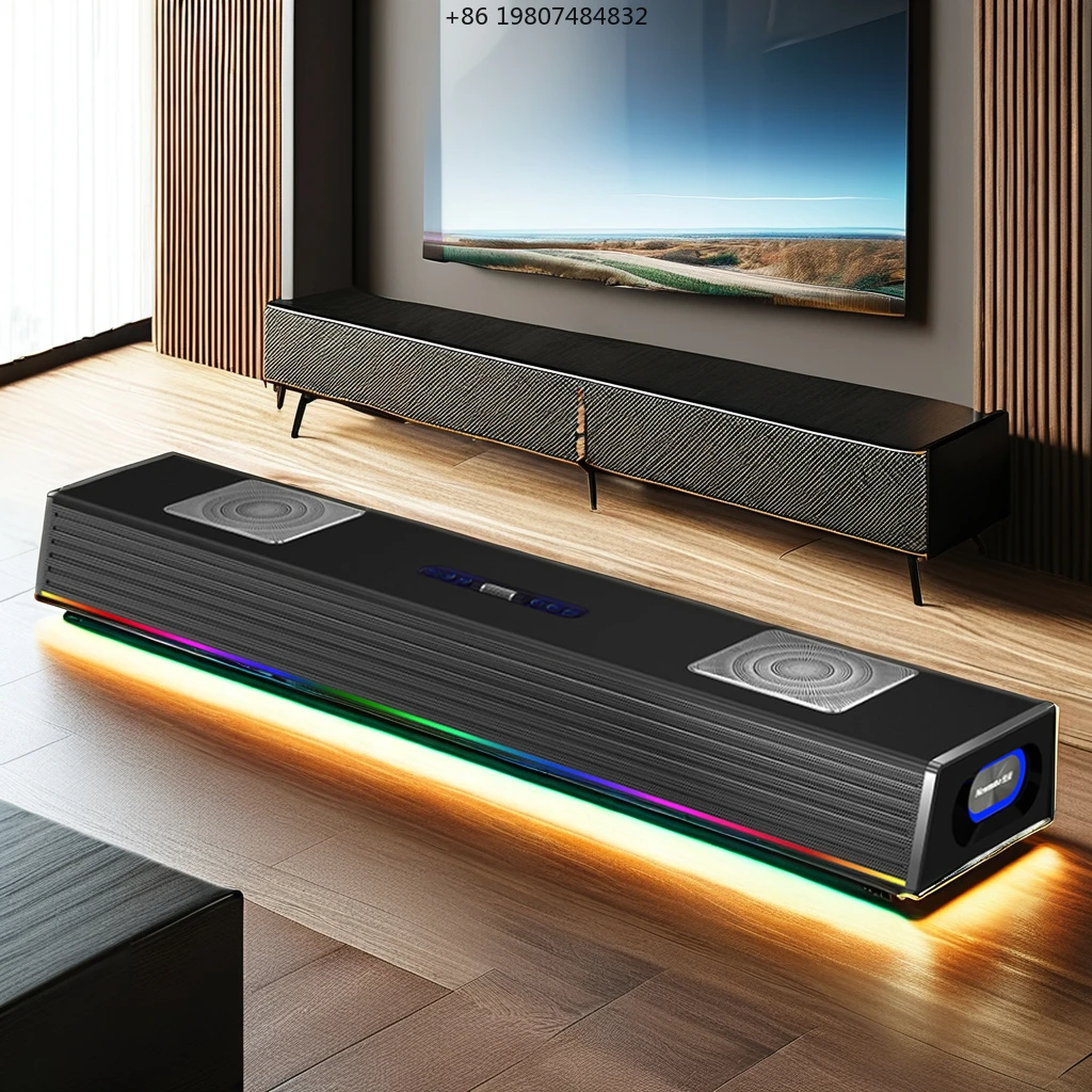 

30Wx2 Output Power Wireless for Microphone TV 2.1CH Home Theater Speaker System Built-in Subwoofer 10 Speakers