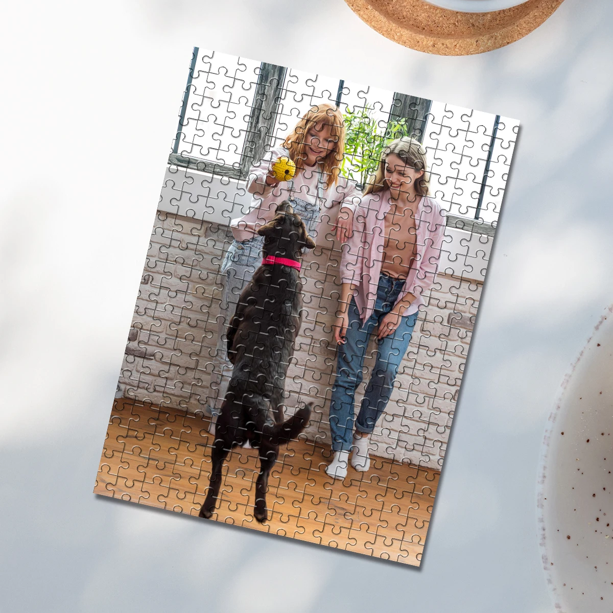 จิ๊กซอว์รูปภาพสัตว์เลี้ยง/ครอบครัว แบบกำหนดเองได้ 35/150/300/500/1000 ชิ้น ของขวัญส่วนตัว