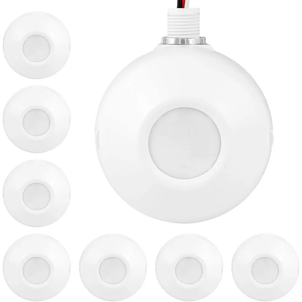 Free Delivery - 8 Pack High Bay 360 Degree Passive Infrared (PIR) Ceiling Occupancy Motion Sensor, 1200-2800 sq. ft. Coverage
