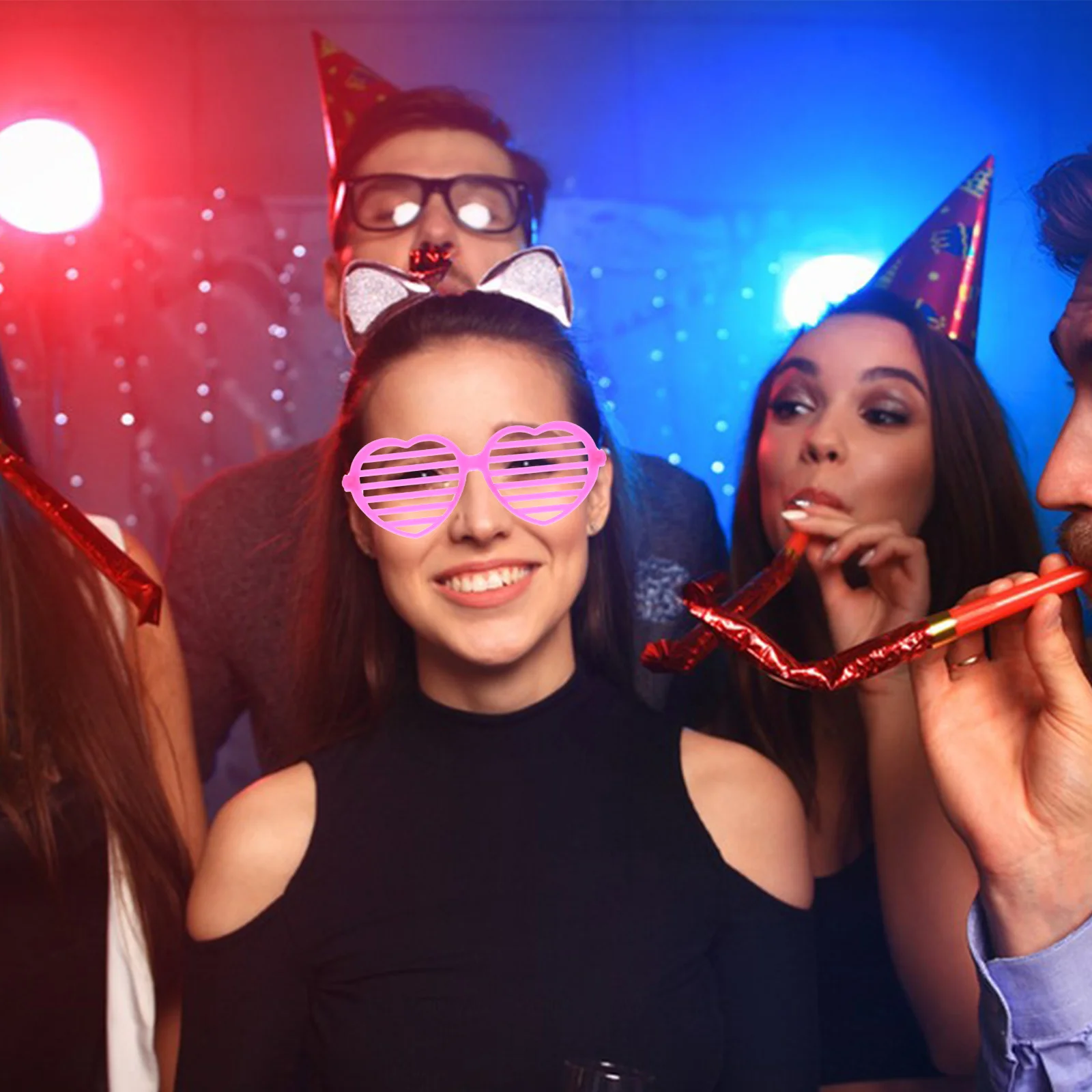 

12 шт., очки для вечеринки в форме сердца на день Святого Валентина, забавные очки, реквизит для фотобудки, легкие новые очки для вечеринок