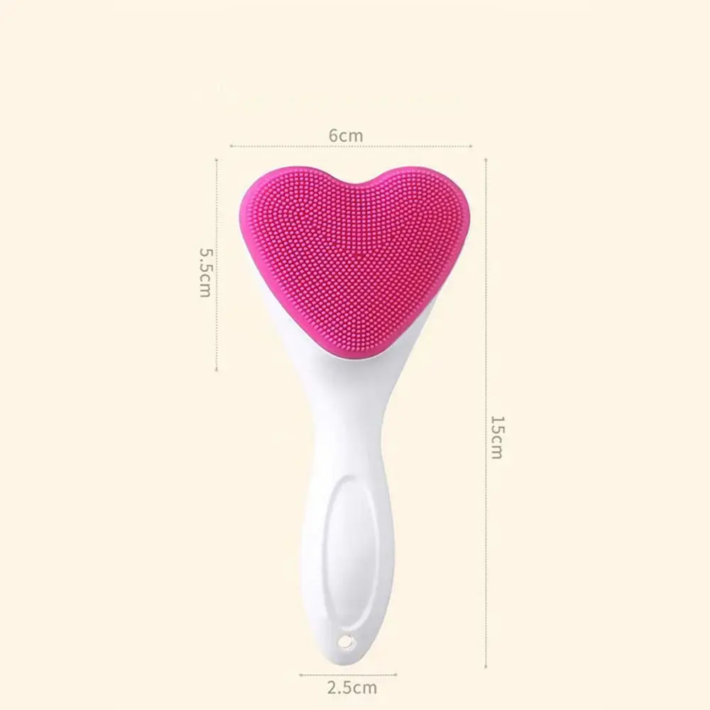 Siliconen gezichtsreinigingsborstel Handheld draagbare reiniging Badborstel Poriën schoonmaken Mee-eter Verwijderen Schoonheid Make-up Tool Vrouwen