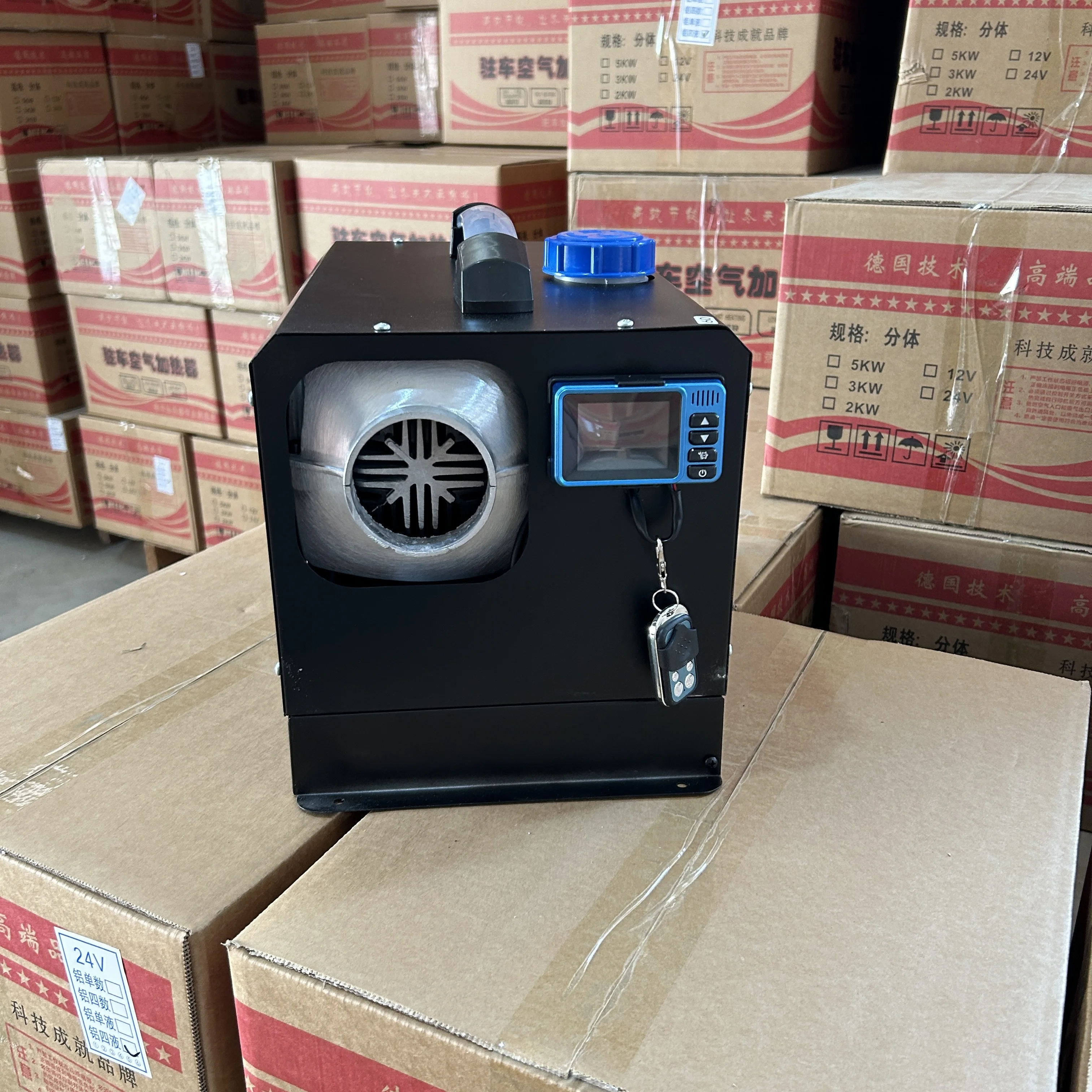 クラシックブラックパーキングヒーター 3in1 ヒーター 12v 24v 220v ディーゼルパーキングヒーター