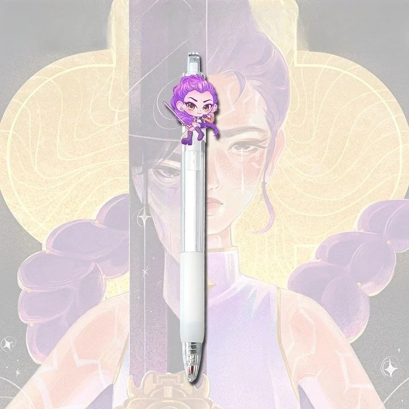 3 قطعة K-Pops شيطان الصيادين القلم الأسود طالب تأخذ امتحان الكتابة رسم أنيمي الكرتون الشكل القرطاسية لوازم الدراسة لعبة هدية #3